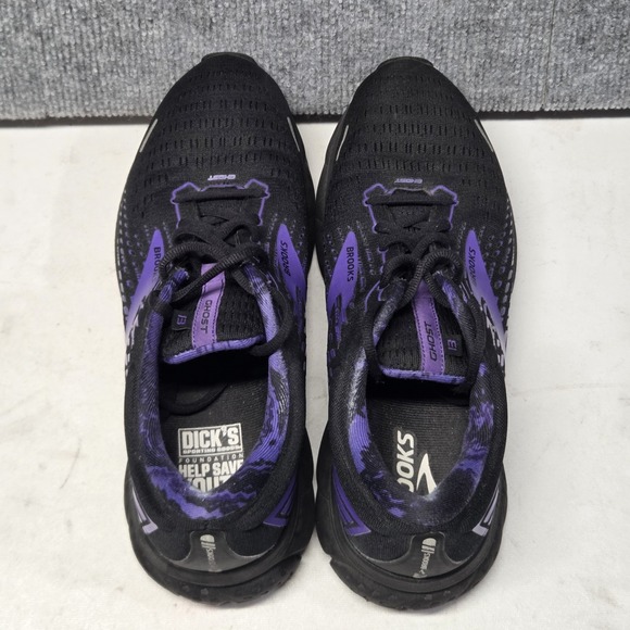 Brooks Shoes Mens 11 D Black Purple Ghost 13 Running Sneakers 1103481D098 main image 9